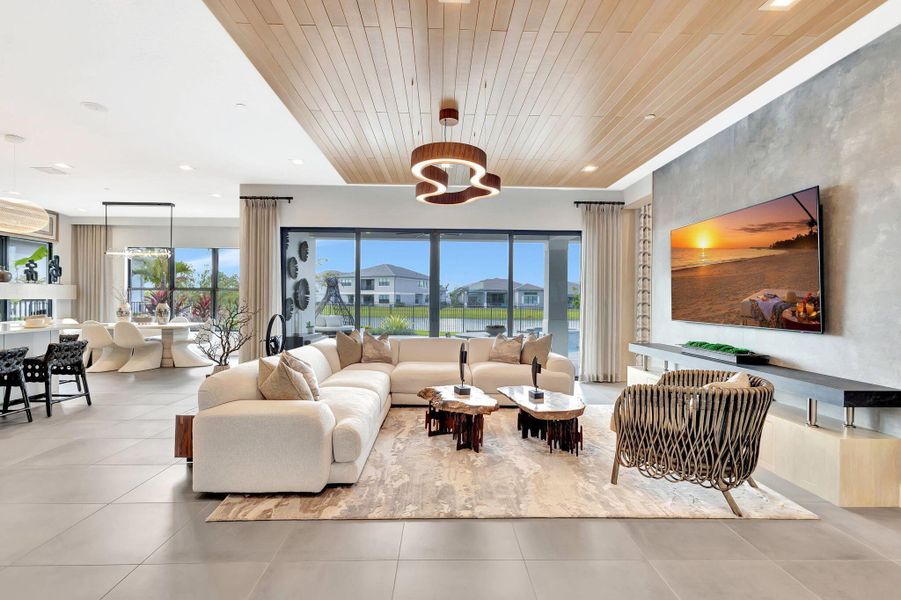 Furnished interior view inside a new home in Apex at Avenir, Palm Beach Gardens (Image 8).