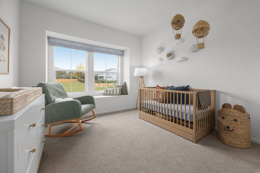 Representative furnished interior of a home built from the 1818 Modeled by KB Home in Brighton Crossings, Brighton (Image 19).