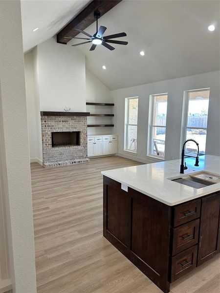 Furnished interior view inside a new home in , Tuscola (Image 4). Furnished interior view inside a new home in , Tuscola (Image 4).