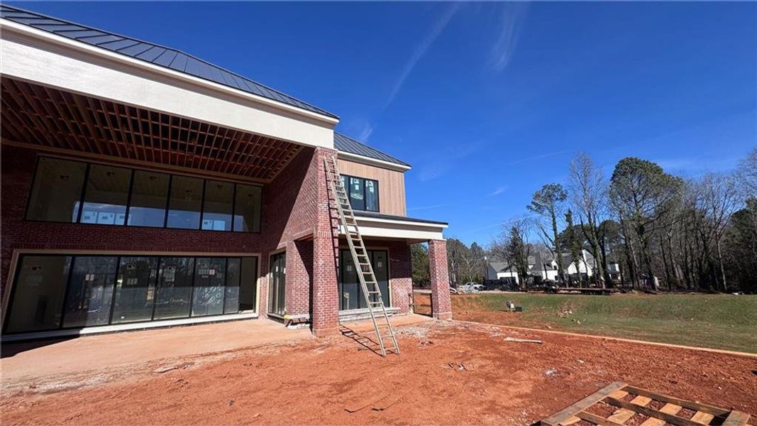 In-progress construction of a new home in , Milton, GA (Image 13).