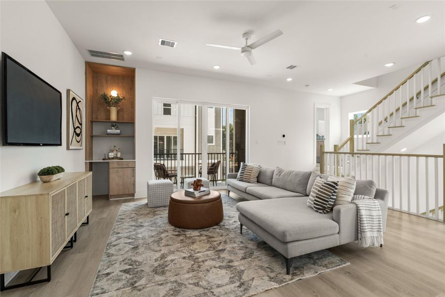 Furnished interior view inside a new home in , Houston (Image 38).