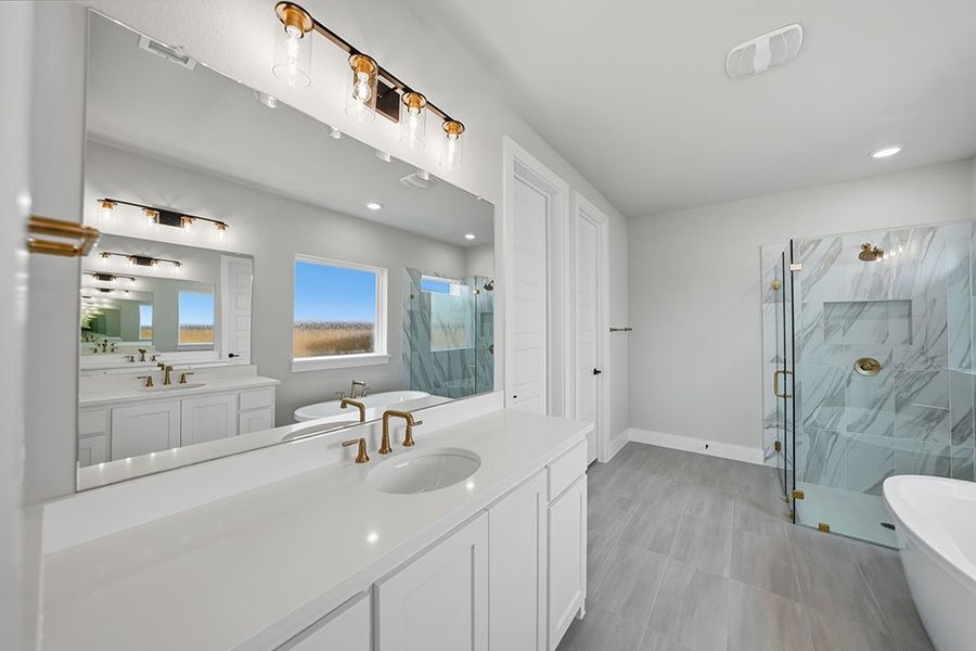 Furnished interior view inside a new home in Aster Park, McKinney (Image 12).