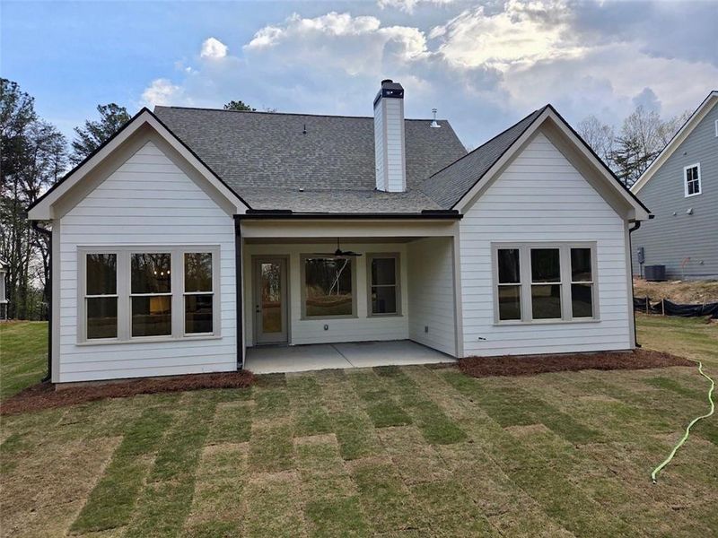 Exterior details and patio area of a home in , Waleska (Image 18).