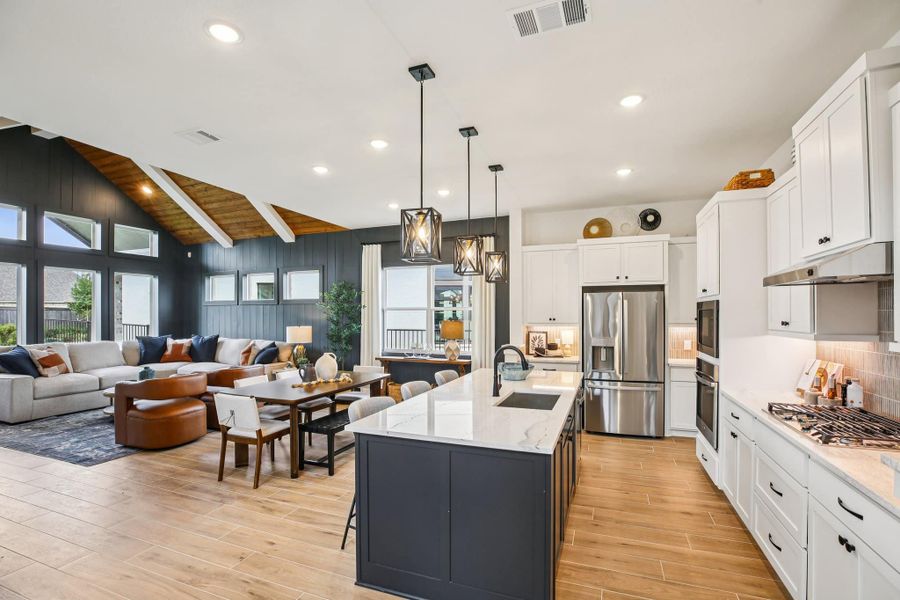 Furnished interior view inside a new home in Bridgeland, Cypress (Image 16).