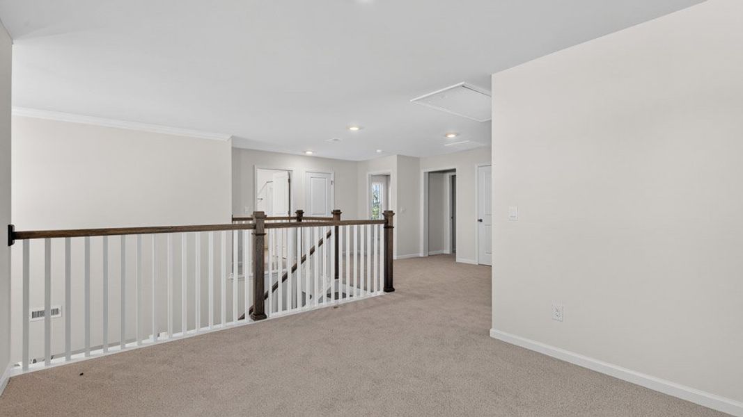 Spacious, unfurnished interior of a new home in The Estates Park, Apex (Image 15). Spacious, unfurnished interior of a new home in The Estates Park, Apex (Image 15).