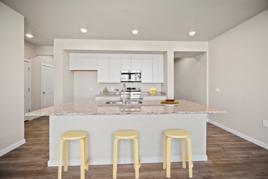 Representative furnished interior of a home built from the Palmer by View Homes in Aspen Meadows – Townhomes, Colorado Springs (Image 11).