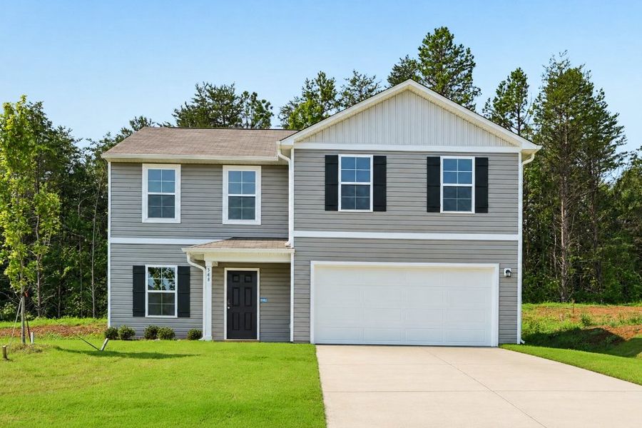 Front exterior of a new home in Green Needles, Lexington, NC, highlighting curb appeal (Image 1). Front exterior of a new home in Green Needles, Lexington, NC, highlighting curb appeal (Image 1).