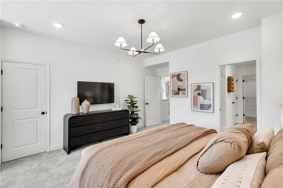 Furnished interior in a model home at The Village at River Green in Canton (Image 19).