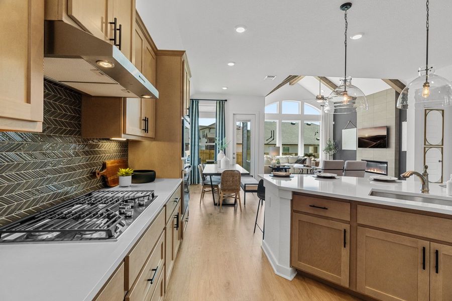 Furnished interior view inside a new home in Berry Creek Highlands, Georgetown (Image 23).