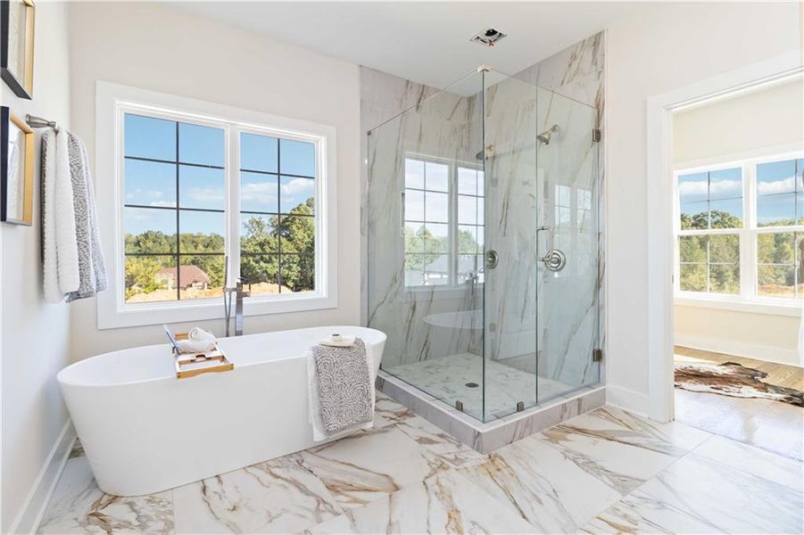 Furnished interior view inside a new home in , Atlanta (Image 19).