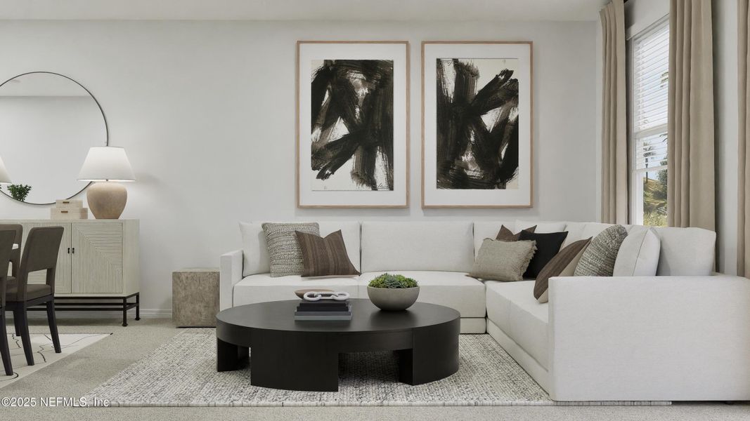 Furnished interior view inside a new home in Hardwick Farms, Jacksonville (Image 14).