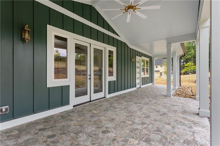 Exterior details and patio area of a home in , Dacula (Image 34).