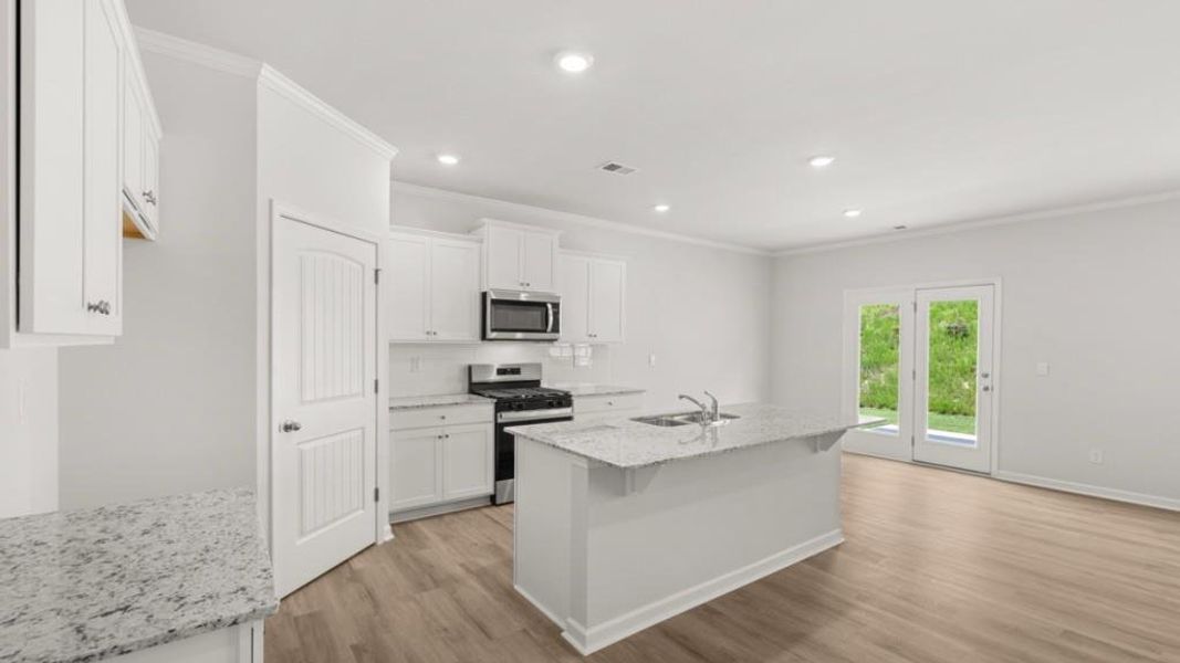 Furnished interior view inside a new home in South Wind, Union City (Image 5).