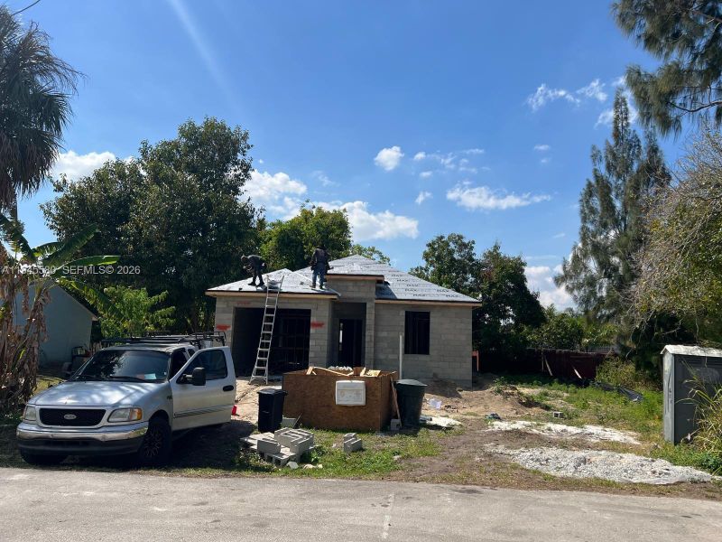In-progress construction of a new home in , Fort Myers, FL (Image 9).