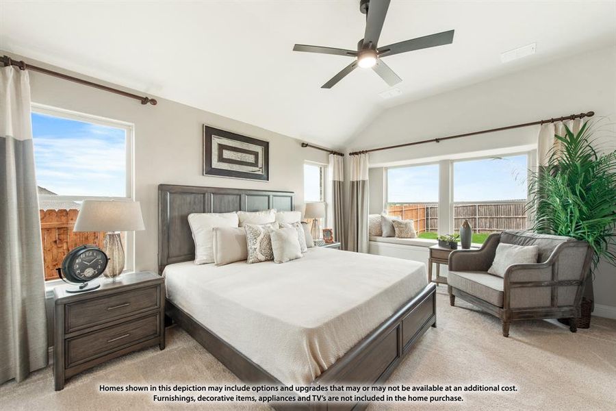 Furnished interior view inside a new home in Woodstone, Providence Village (Image 18).
