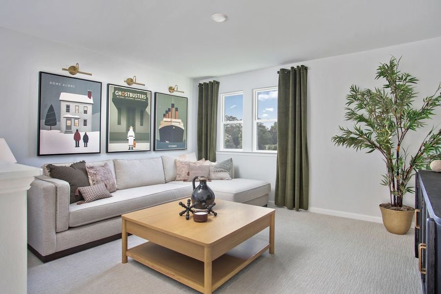 Representative furnished interior of a home built from the Plan 2338 Modeled by KB Home in Elyse Meadows, Lillington (Image 7).