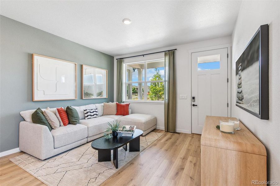 Furnished interior view inside a new home in Settlers Crossing, Commerce City (Image 2).