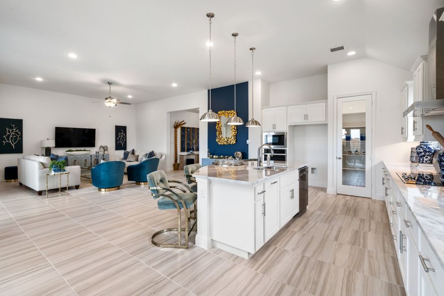 Representative furnished interior of a home built from the Mason by UnionMain Homes in Edgewater, Fate (Image 15).