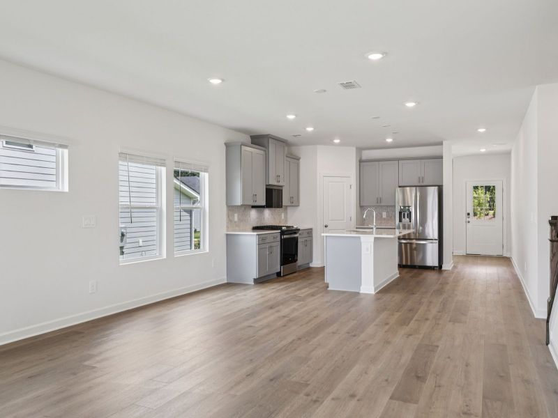 Our open-concept floorplan makes hosting a breeze. Our open-concept floorplan makes hosting a breeze.