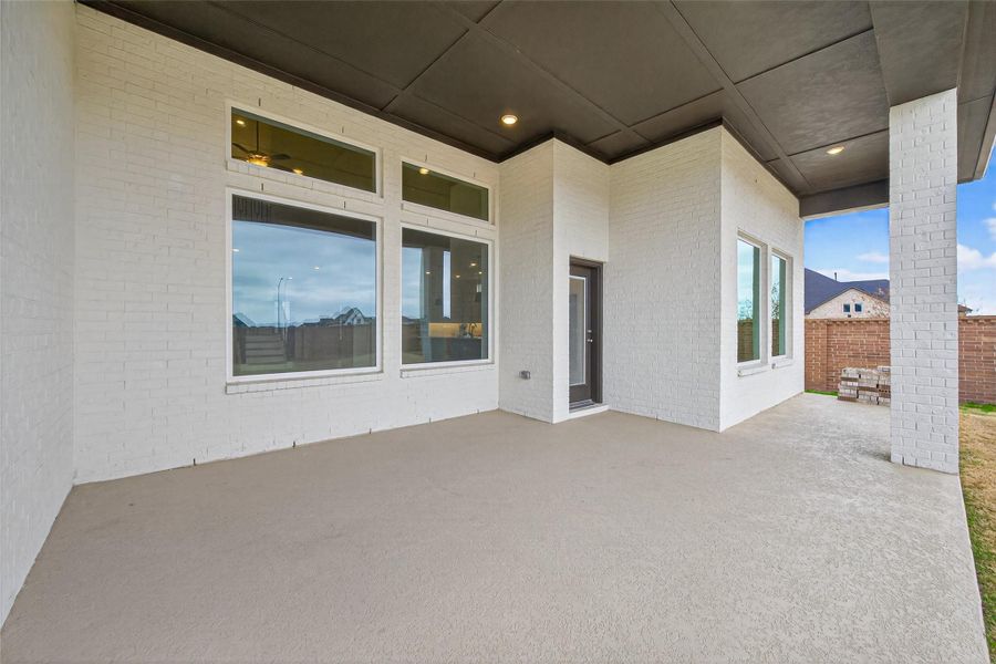 Exterior details and patio area of a home in Dunham Pointe 65' Homesites, Cypress (Image 29). Exterior details and patio area of a home in Dunham Pointe 65' Homesites, Cypress (Image 29).