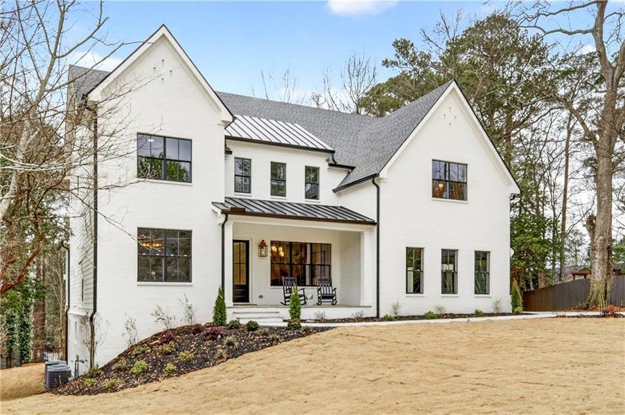 Front exterior of a new home in , Atlanta, GA, highlighting curb appeal (Image 2). Front exterior of a new home in , Atlanta, GA, highlighting curb appeal (Image 2).