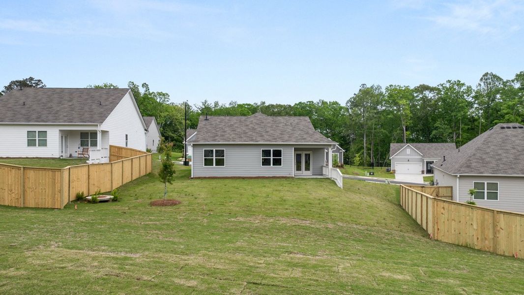 Representative exterior details of a home built from the CALI by D.R. Horton in Lost Creek, Dallas (Image 3).