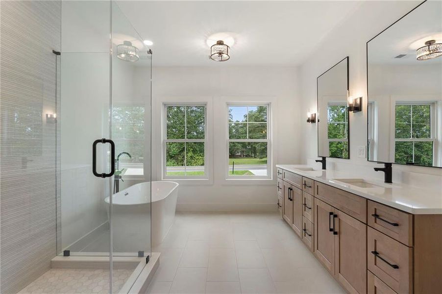 Furnished interior view inside a new home in , Hiram (Image 15).