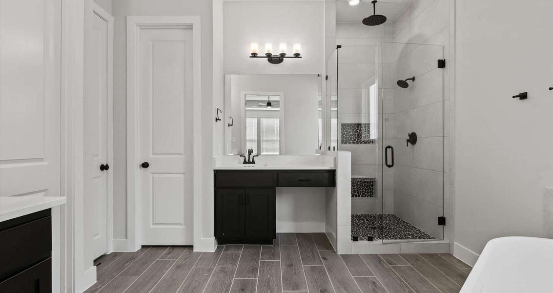 Furnished interior view inside a new home in Village at Three Oaks, Seguin (Image 8).