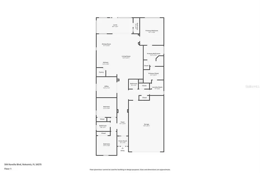 2D floor plan layout of this home in , Nokomis, FL (Image 5). 2D floor plan layout of this home in , Nokomis, FL (Image 5).