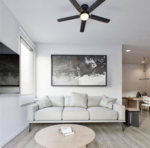 Furnished interior view inside a new home in , Houston (Image 4). Furnished interior view inside a new home in , Houston (Image 4).