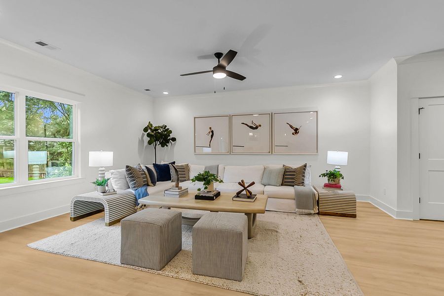 Furnished interior view inside a new home in , Charleston (Image 9).