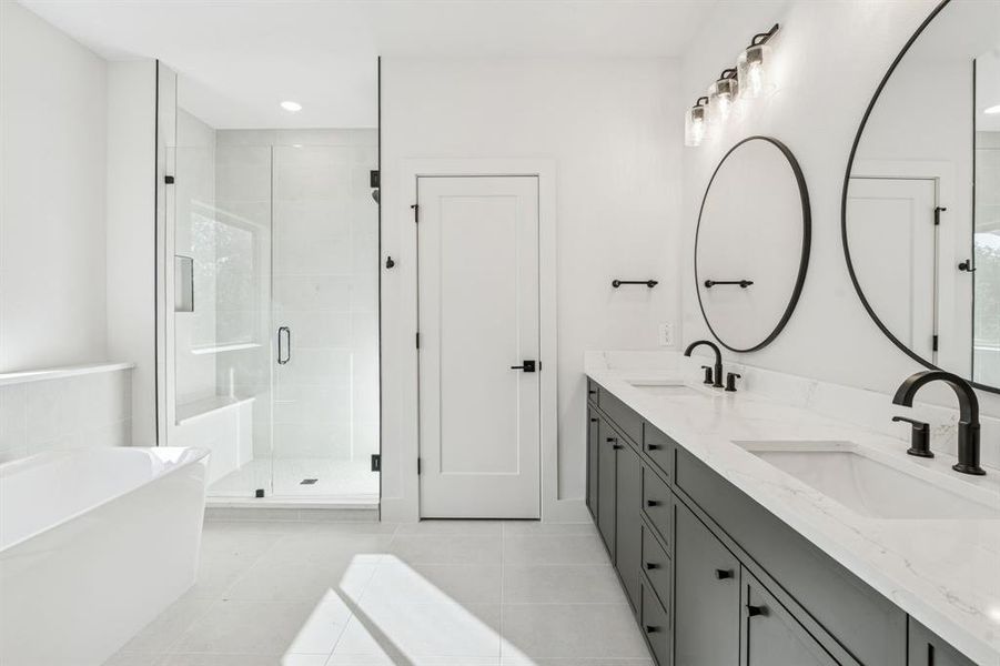 Spa like primary bath.