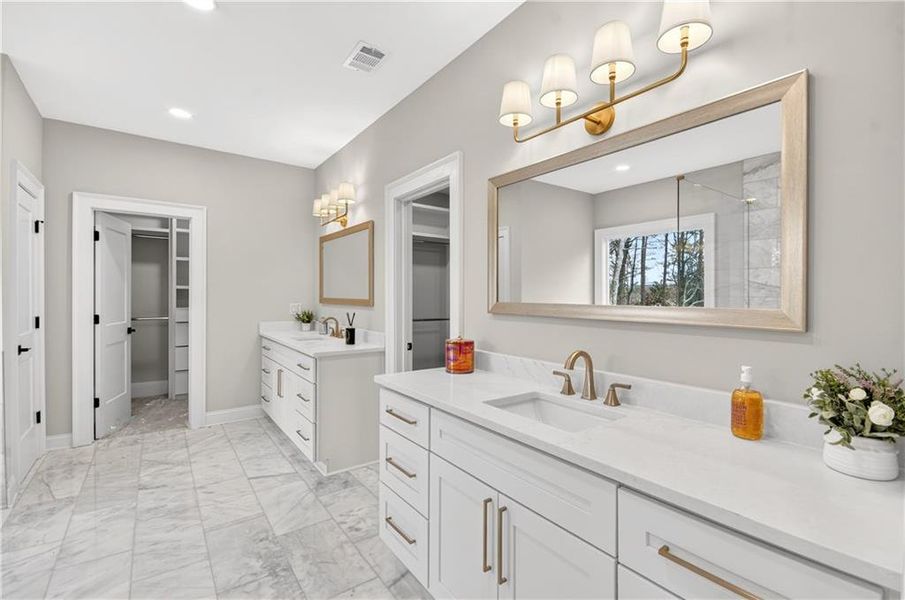 Furnished interior view inside a new home in , Atlanta (Image 37). Furnished interior view inside a new home in , Atlanta (Image 37).