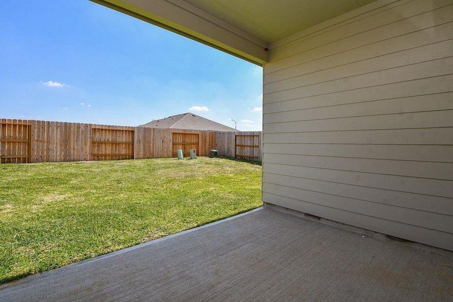 Exterior details and patio area of a home in , Katy (Image 16). Exterior details and patio area of a home in , Katy (Image 16).
