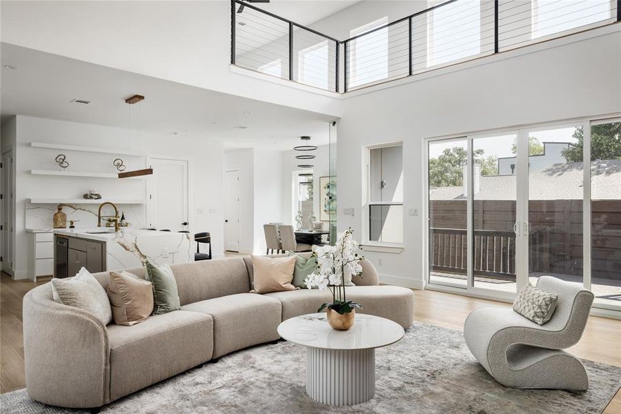 Furnished interior view inside a new home in , Dallas (Image 11).