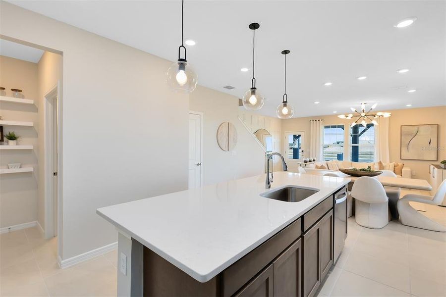 Furnished interior view inside a new home in Tohoqua, Kissimmee (Image 4).
