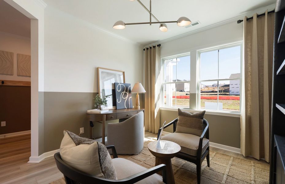 Furnished interior view inside a new home in Highlands of Carter's Station, Columbia (Image 14).