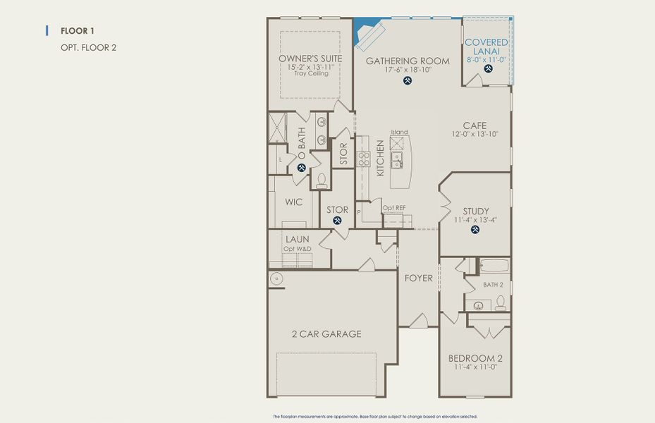 Bedrock Floor Plan, Quick Move-In Home, Floor 1