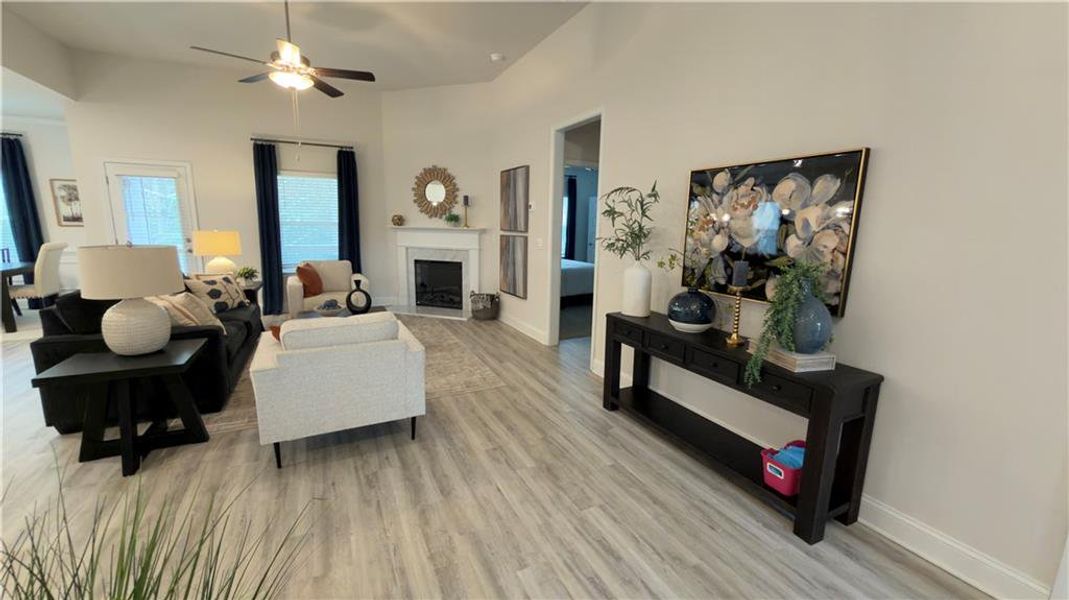Furnished interior view inside a new home in Habersham Meadows, Demorest (Image 10).