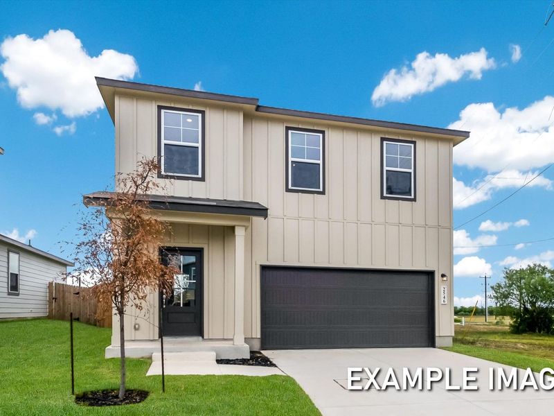 Representative exterior photo of a completed home built from the The Trinity A by Davidson Homes LLC in Agave, San Antonio, TX (Image 18).