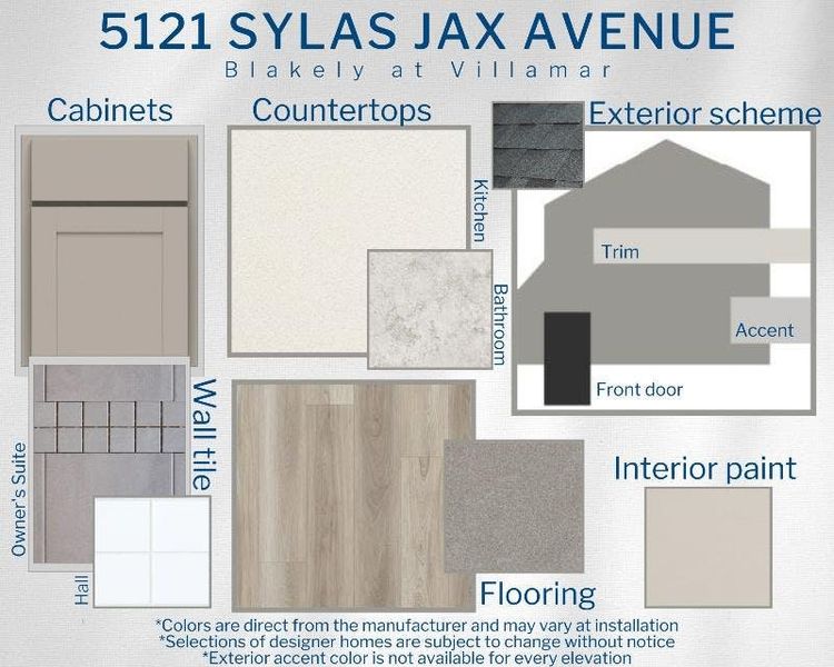 Blakely - Colors for This home