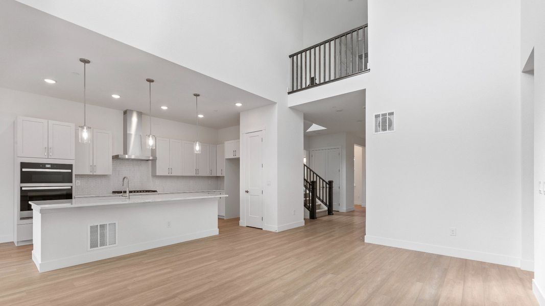 Furnished interior view inside a new home in Dillon Pointe - Journey, Broomfield (Image 10).