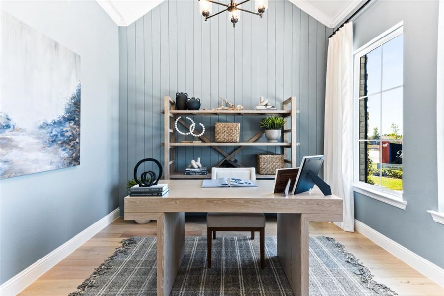 Furnished interior view inside a new home in Nelson Lake, Rockwall (Image 9).