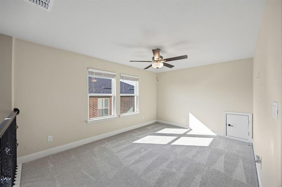 2nd Level Media Room. Attic access.