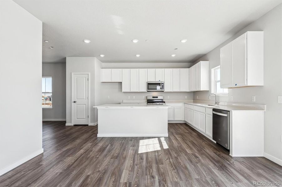 Furnished interior view inside a new home in Legato, Commerce City (Image 4). Furnished interior view inside a new home in Legato, Commerce City (Image 4).