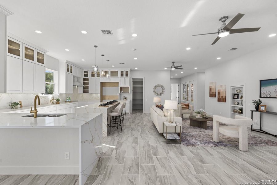Furnished interior view inside a new home in , San Antonio (Image 12).