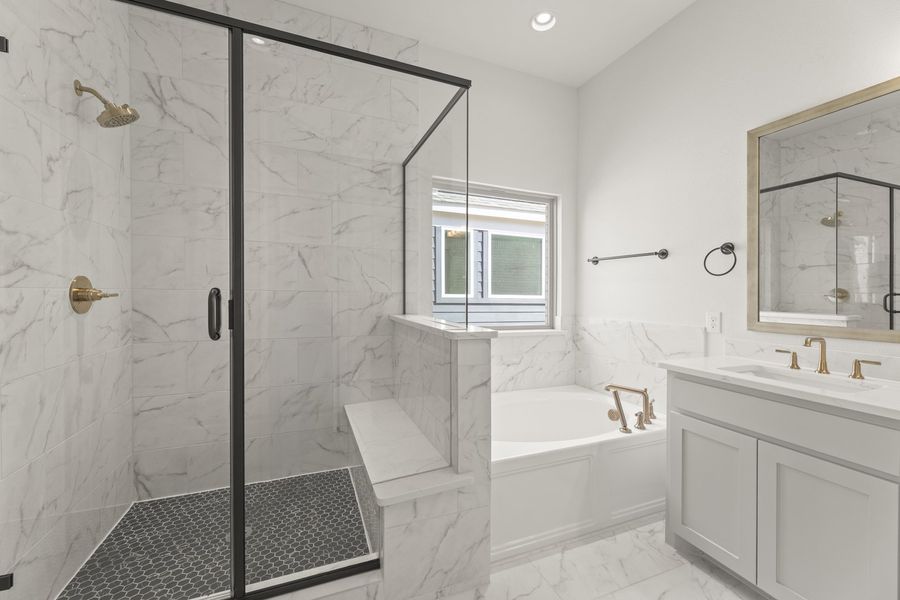 Representative furnished interior of a home built from the Crockett by Windsor Homes in Anna Town Square, Anna (Image 13).