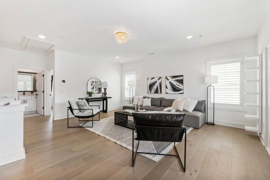 Furnished interior view inside a new home in , Alpharetta (Image 24).
