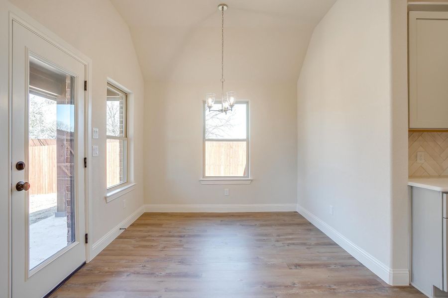 Representative unfurnished interior of a home built from the The Angelina by Trinity Classic Homes in Covenant Park, Springtown (Image 14). Representative unfurnished interior of a home built from the The Angelina by Trinity Classic Homes in Covenant Park, Springtown (Image 14).