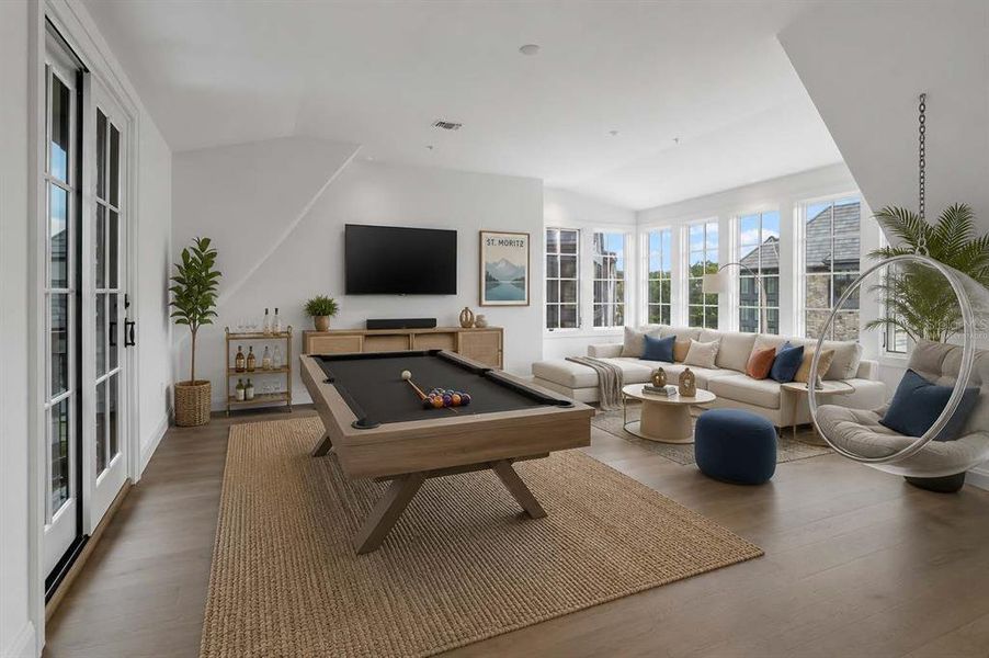 Furnished interior view inside a new home in , Orlando (Image 37).